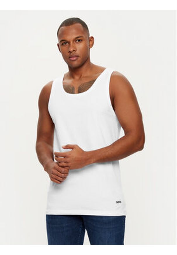 BOSS Komplet 3 tank topów 50532476 Kolorowy Regular Fit. Materiał: bawełna. Wzór: kolorowy