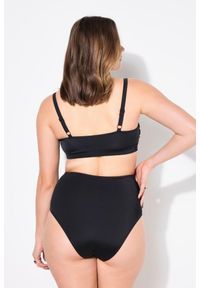 ULLA POPKEN - Damskie Figi od bikini figi wysoki stan. Stan: podwyższony. Kolekcja: plus size. Kolor: czarny. Materiał: elastan, materiał, poliester, poliamid