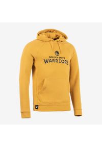 TARMAK - Bluza z kapturem do koszykówki unisex Tarmak NBA 900 Golden State Warriors. Typ kołnierza: kaptur. Kolor: brązowy, czarny, żółty, wielokolorowy. Materiał: tkanina, materiał. Sport: koszykówka