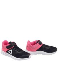 Buty do chodzenia dla dzieci Reebok Rush Runner. Zapięcie: rzepy. Kolor: czarny. Materiał: guma, syntetyk, tkanina, materiał. Szerokość cholewki: normalna. Sport: turystyka piesza