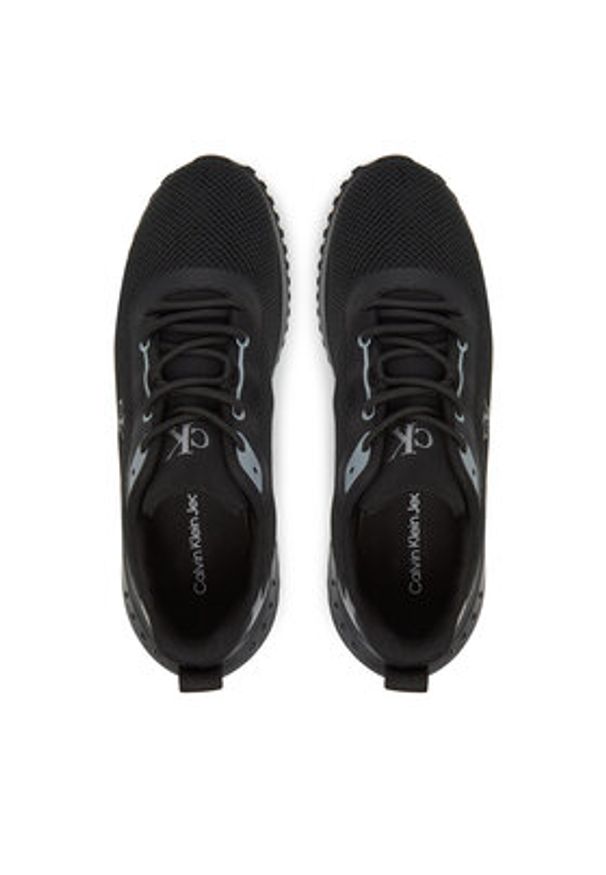 Calvin Klein Jeans Sneakersy Eva Runner L-Up Mix Mesh Logo Ck YW0YW01851 Czarny. Kolor: czarny. Materiał: materiał