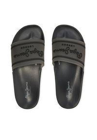 Pepe Jeans Klapki Slider Translucent W PLS70147 Czarny. Kolor: czarny. Materiał: syntetyk #4