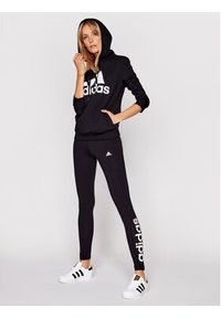 Adidas - adidas Bluza W Bl Fl Hd GL0653 Czarny Regular Fit. Kolor: czarny. Materiał: bawełna