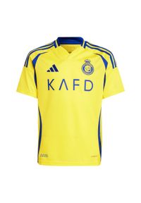 Adidas - Koszulka Al Nassr FC 24/25 Ronaldo Home Kids. Kolor: żółty, niebieski, wielokolorowy #1