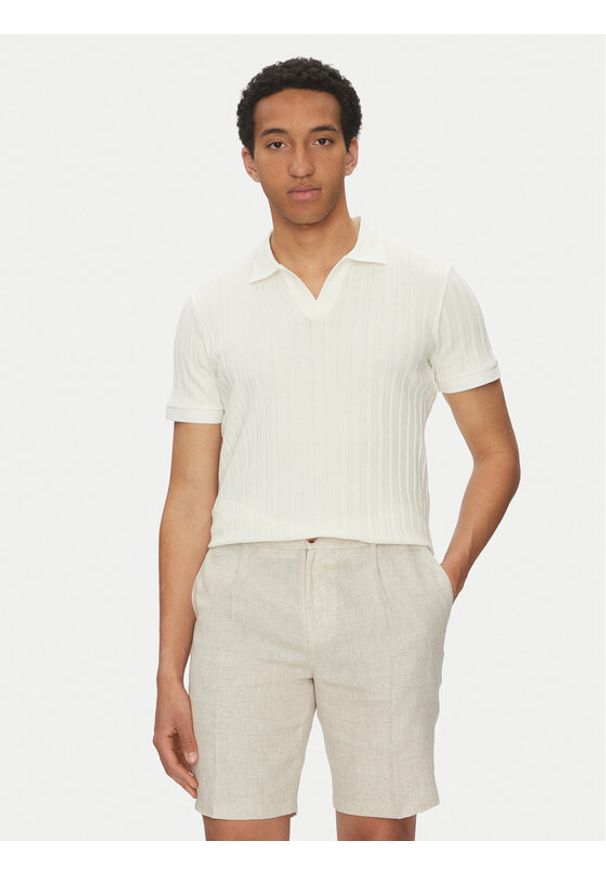 JOOP! Polo 17 JJ-33Baron 30045547 Écru Modern Fit. Typ kołnierza: polo. Materiał: bawełna