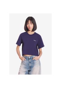 Koszulka sportowa damska Prosto Heavyweight z krótkim rękawem. Kolor: niebieski. Długość rękawa: krótki rękaw. Długość: krótkie #1