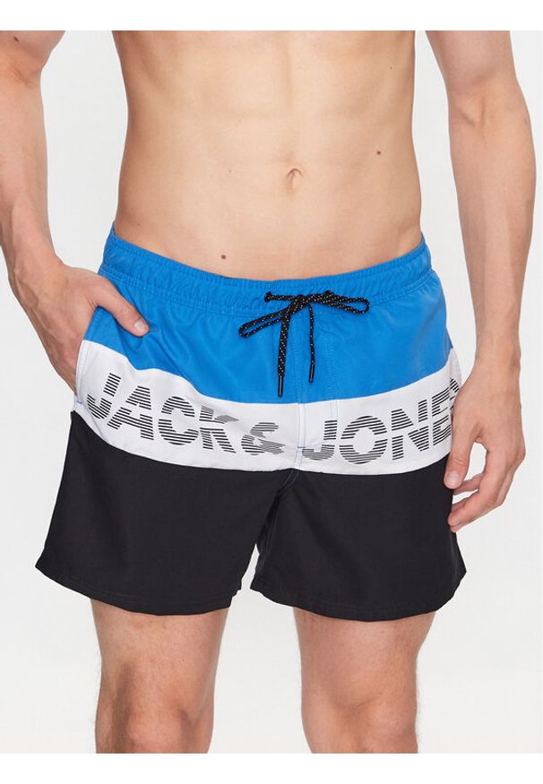 Jack & Jones - Jack&Jones Szorty kąpielowe Fiji 12227260 Kolorowy Regular Fit. Materiał: syntetyk. Wzór: kolorowy