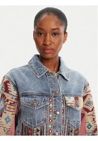 Desigual Kurtka jeansowa Boho 25WWED10 Kolorowy Regular Fit. Materiał: bawełna. Wzór: kolorowy. Styl: boho #4