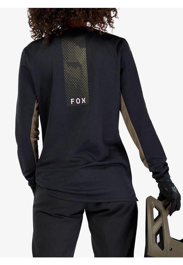 FOX - Bluza rowerowa damska Fox Defend LS Jersey Park. Kolor: czarny. Materiał: jersey