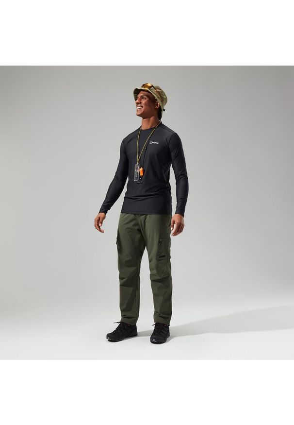 Longsleeve męski Berghaus 24/7 Basecrew. Kolor: czarny. Długość rękawa: długi rękaw