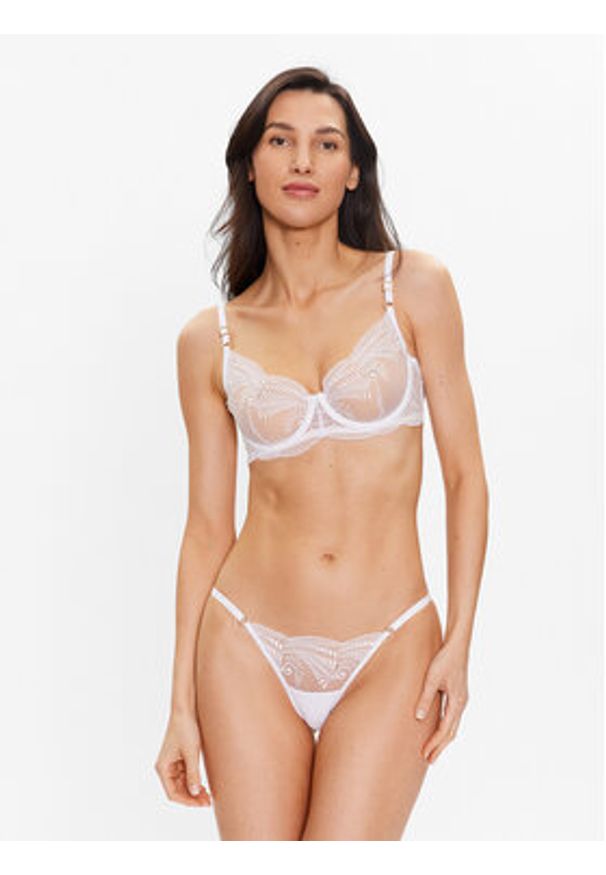 Bluebella Biustonosz z fiszbiną Rafaela 41907-WH Biały. Kolor: biały. Materiał: syntetyk