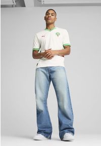 Puma - Męska koszulka wyjazdowa Maroko 2025 PUMA White Fast Green Red. Kolor: biały, czerwony, wielokolorowy, zielony