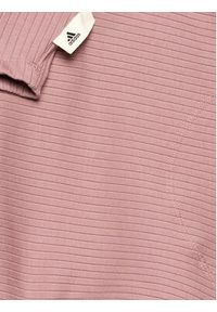 Adidas - adidas Bluzka Studio HH8500 Różowy Slim Fit. Kolor: różowy. Materiał: syntetyk #3