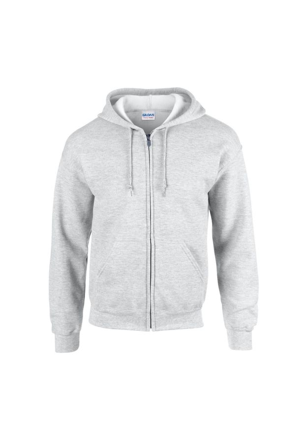 GILDAN - Bluza Z Kapturem Dla Dorosłych Unisex Heavy Blend Full Zip. Typ kołnierza: kaptur. Kolor: fioletowy, szary, wielokolorowy