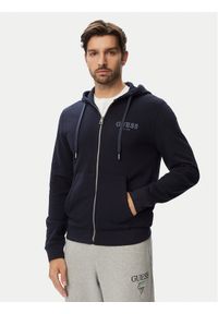 Guess Bluza M6YQ48 K4244 Granatowy Slim Fit. Kolor: niebieski. Materiał: bawełna #1