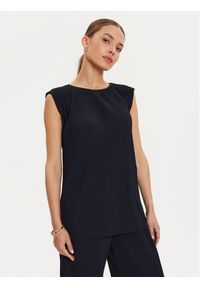 Max Mara Leisure Bluzka Cambusa 24269460 Granatowy Regular Fit. Kolor: niebieski. Materiał: syntetyk