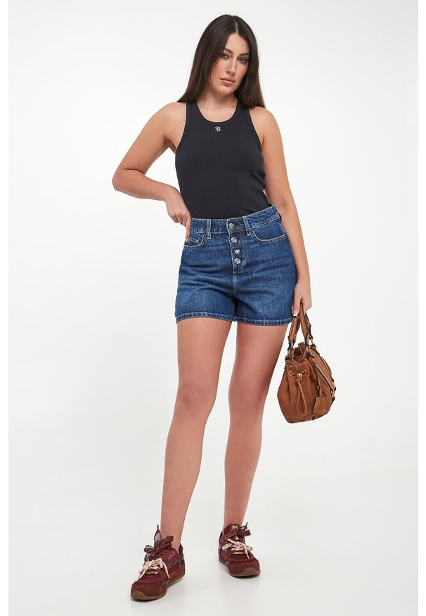 Liu Jo - Szorty damskie jeansowe LIU JO. Materiał: jeans