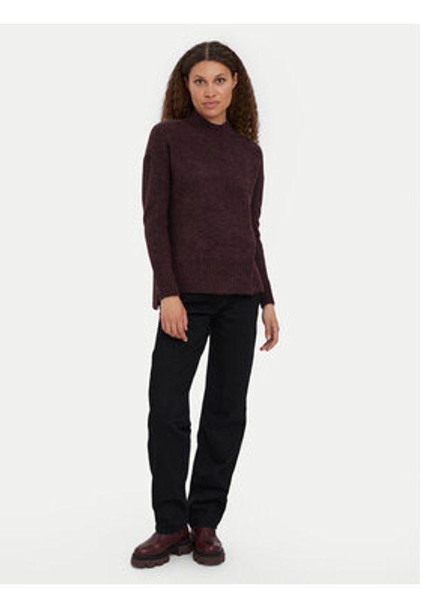 Vero Moda Sweter 10269229 Fioletowy Loose Fit. Kolor: fioletowy. Materiał: syntetyk