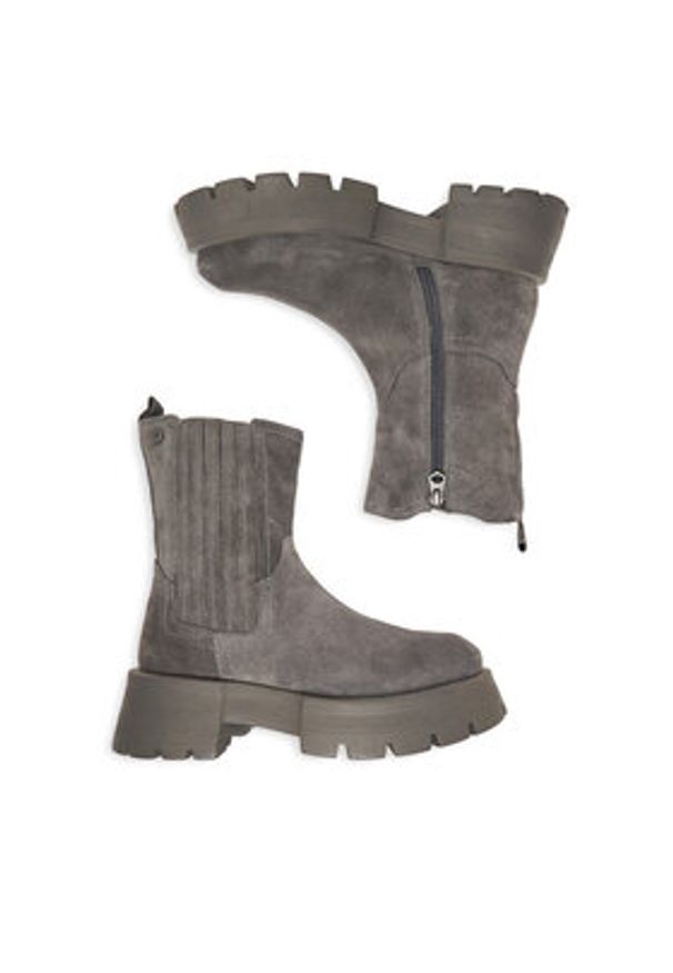 G-Star RAW - G-Star Raw Botki CEO-WI16-525-01 Szary. Kolor: szary. Materiał: zamsz, skóra