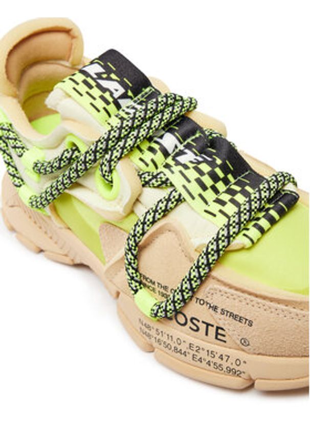 Lacoste Sneakersy L003 Active Rwy 224 1 Sfa 7-48SFA0076AOI Żółty. Kolor: żółty. Materiał: materiał