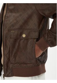 Guess Kurtka z imitacji skóry M5YL01 WGUC0 Brązowy Regular Fit. Kolor: brązowy. Materiał: syntetyk #5