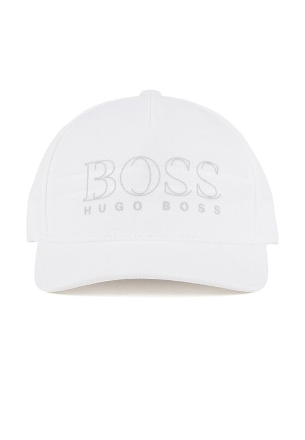 BOSS - Boss Czapka z daszkiem Cap-Reflect-Tr 50435577 Biały. Kolor: biały. Materiał: syntetyk