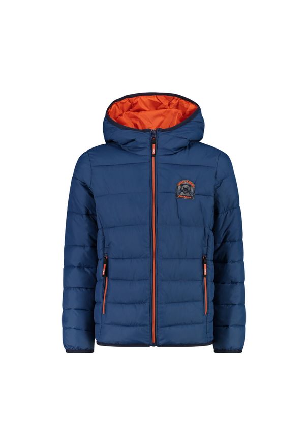 Kurtka dziecięca z kapturem CMP. Typ kołnierza: kaptur. Kolor: niebieski. Materiał: puch