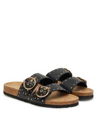 ONLY Shoes Klapki Onlmaxi-15 Pu Studs Buckle 15341190 Czarny. Kolor: czarny. Materiał: skóra