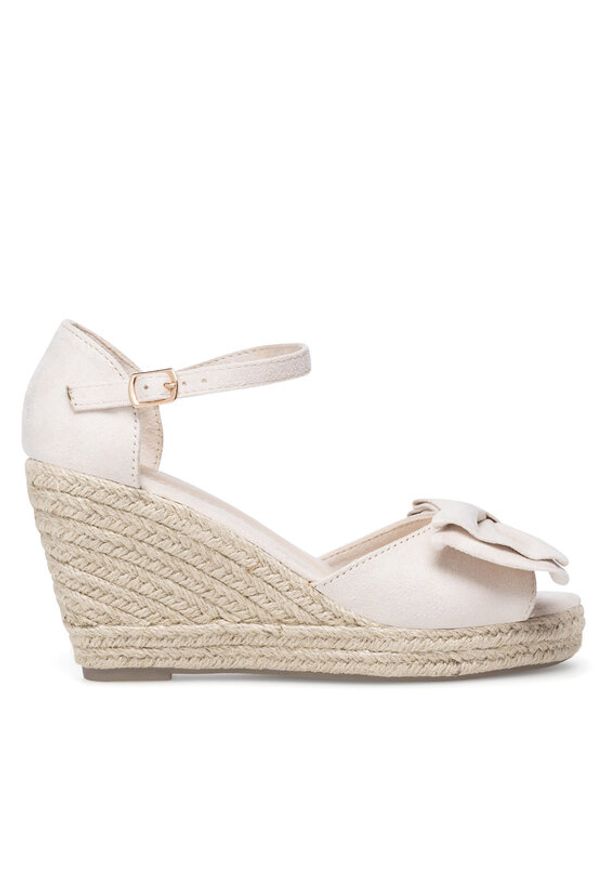 DeeZee Espadryle WYL2710-02 Beżowy. Kolor: beżowy. Materiał: materiał