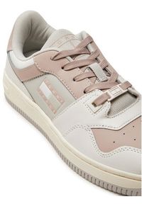 Tommy Jeans Sneakersy Tjw Retro Basket Total Logo EN0EN02606 Écru. Materiał: skóra #5
