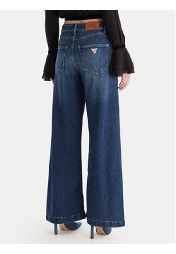 Guess Jeansy W5BA1C D0615 Niebieski Wide Leg. Kolor: niebieski