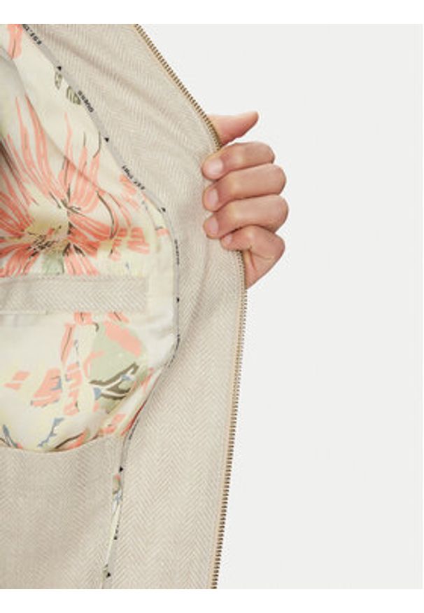 Guess Kurtka bomber M5GL24 WH720 Beżowy Regular Fit. Kolor: beżowy. Materiał: bawełna