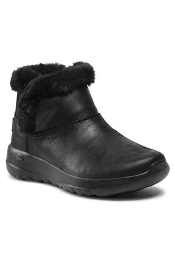 skechers - Skechers Botki Endeavor 144013/BBK Czarny. Kolor: czarny. Materiał: skóra