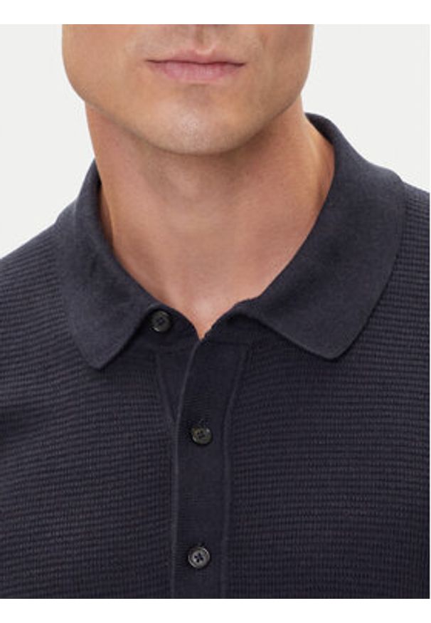 BOSS Polo H-Iannotti 50543148 Granatowy Regular Fit. Typ kołnierza: polo. Kolor: niebieski. Materiał: bawełna
