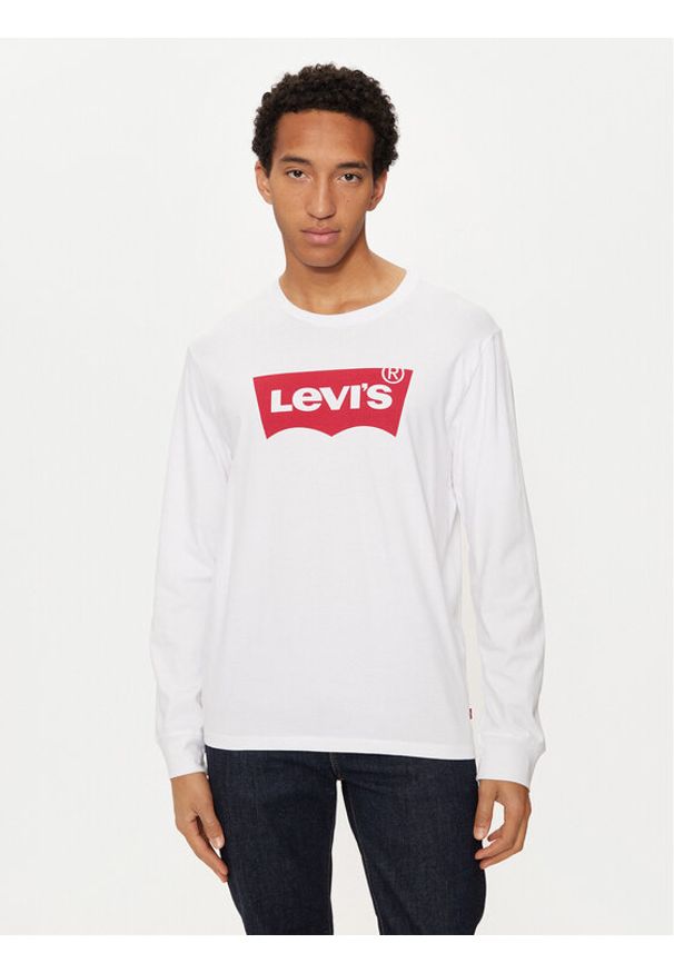 Levi's® Longsleeve Graphic Tee 36015-0010 Biały Regular Fit. Kolor: biały. Materiał: bawełna. Długość rękawa: długi rękaw