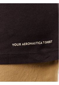 Aeronautica Militare T-Shirt 231TS2103DJ510 Czarny Regular Fit. Kolor: czarny. Materiał: bawełna #5