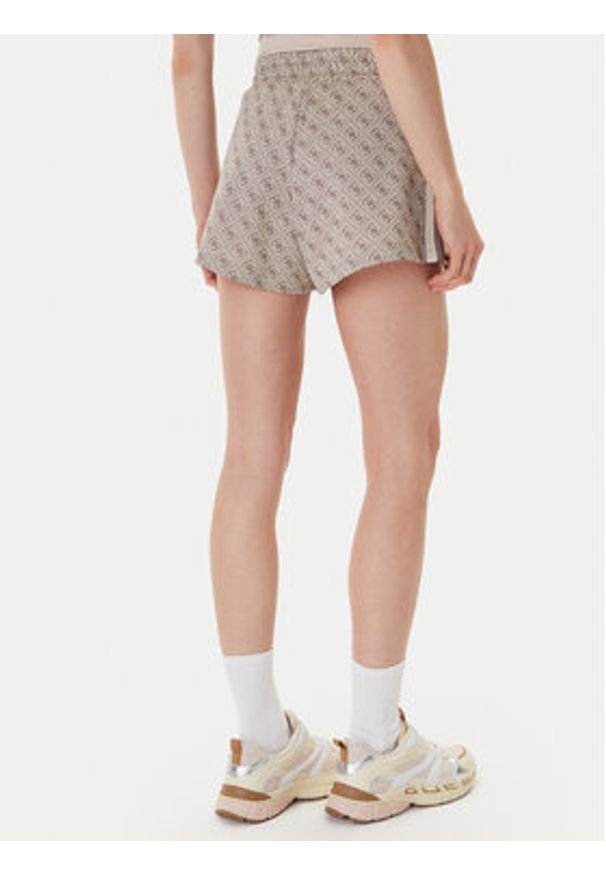 Guess Szorty sportowe V6GD02 K2959 Beżowy Regular Fit. Kolor: beżowy. Materiał: syntetyk