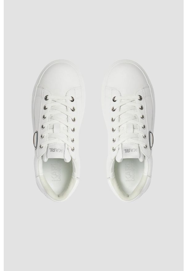 Karl Lagerfeld - KARL LAGERFELD Białe sneakersy Karl Nft Lo Lace. Kolor: biały