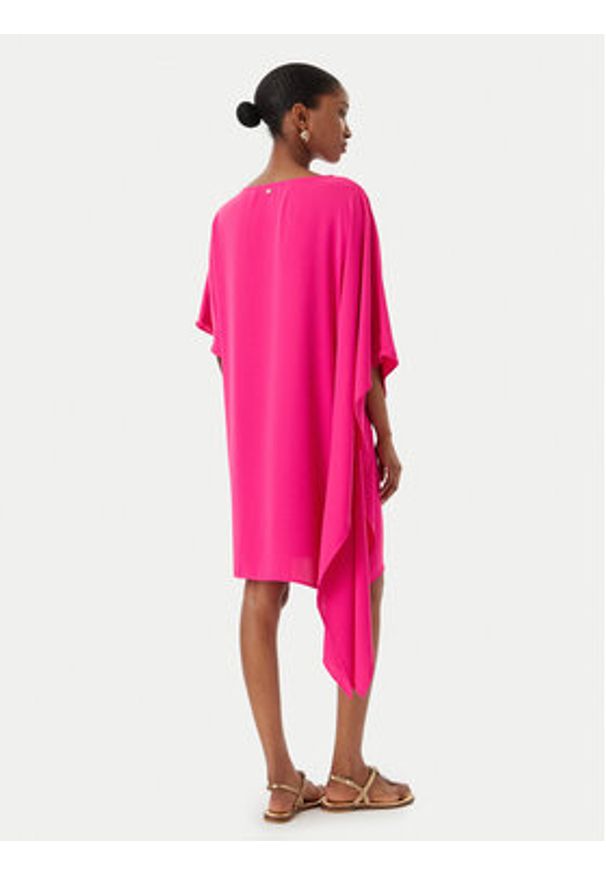 LOLA CASADEMUNT Sukienka koktajlowa MS2616029 Różowy Regular Fit. Kolor: różowy. Materiał: syntetyk. Styl: wizytowy