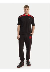 Hugo - HUGO Polo Dunios_RB 50559650 Czarny Regular Fit. Typ kołnierza: polo. Kolor: czarny. Materiał: bawełna #4