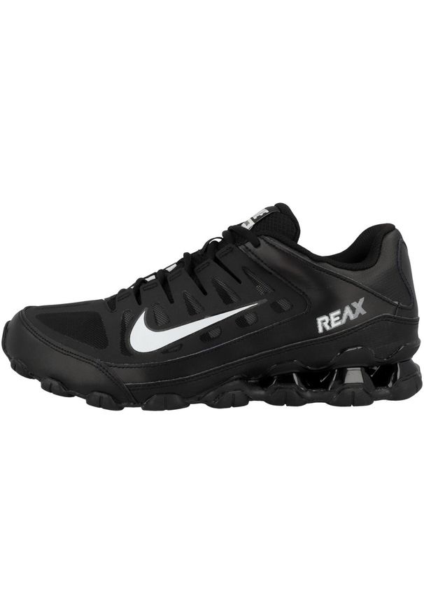 Buty treningowe męskie Nike Reax 8 TR Mesh. Zapięcie: sznurówki. Kolor: czarny. Materiał: guma, skóra, tkanina, materiał, syntetyk. Szerokość cholewki: normalna