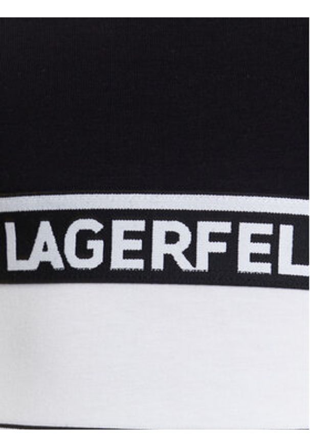 Karl Lagerfeld Jeans Body A3W17045 Czarny Slim Fit. Kolor: czarny. Materiał: bawełna