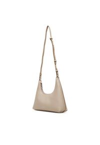 Calvin Klein Torebka Foil Logo Conv Shou?Lder Bag LV04F3272G Beżowy. Kolor: beżowy. Materiał: skórzane