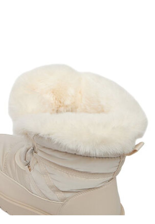 DeeZee Śniegowce HY002-1 Beżowy. Kolor: beżowy. Materiał: materiał