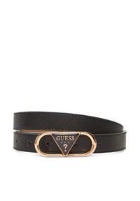 Guess Pasek Damski BW9270 P5320 Czarny. Kolor: czarny. Materiał: skóra