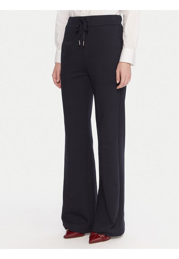 Maryley Spodnie dresowe 25IB558/07BL Granatowy Relaxed Fit. Kolor: niebieski. Materiał: bawełna