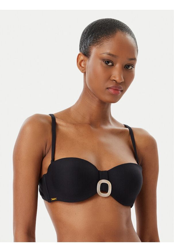 SELMARK - Selmark Góra od bikini BN316 Czarny. Kolor: czarny. Materiał: syntetyk