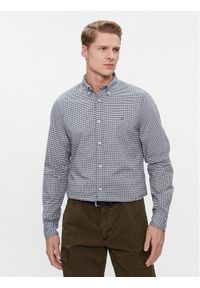 TOMMY HILFIGER - Tommy Hilfiger Koszula Gingham MW0MW33764 Niebieski Slim Fit. Kolor: niebieski. Materiał: bawełna