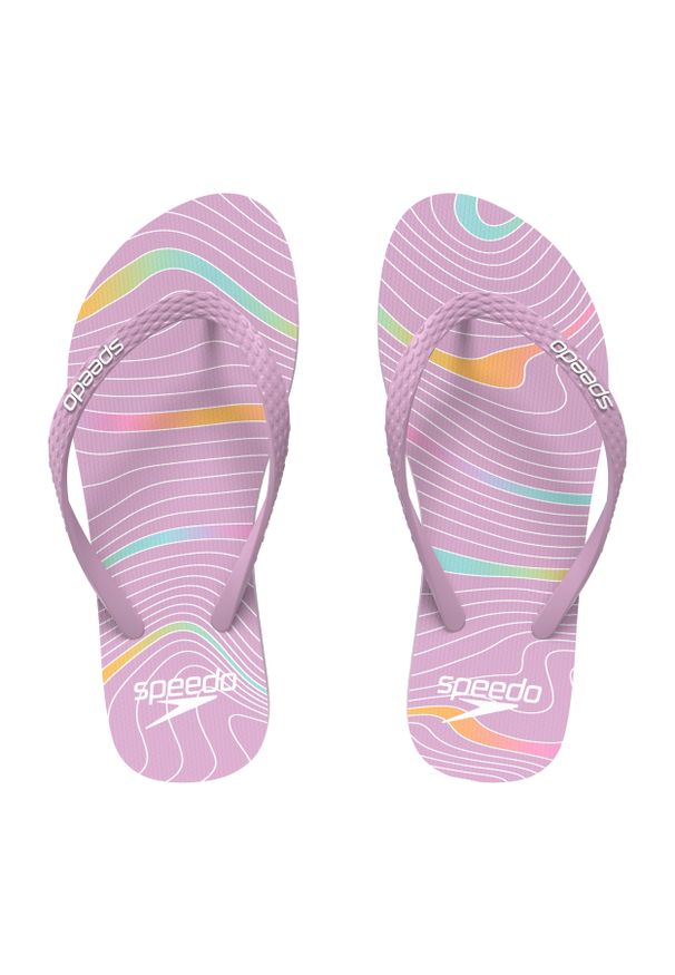 Klapki japonki damskie Speedo Flip Flop. Kolor: różowy. Styl: sportowy