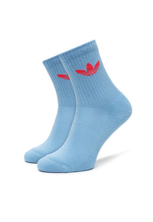Adidas - adidas Skarpety długie Trefoil Cushion JY2679 Kolorowy. Materiał: materiał, bawełna. Wzór: kolorowy